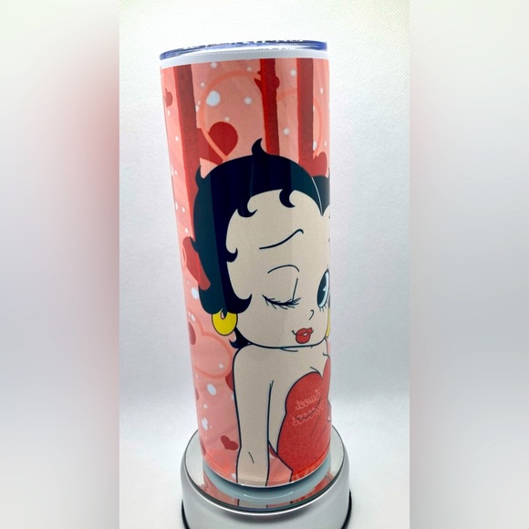 HANDMADE BETTY BOOP 20OZ SKINNY TUMBLER - Picture 6 of 10